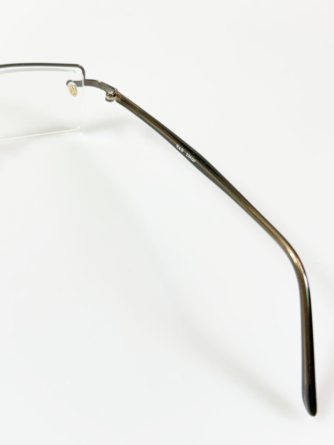 R&B EYEWEAR 반무테 스퀘어 메탈 빈티지 안경 상품이미지6