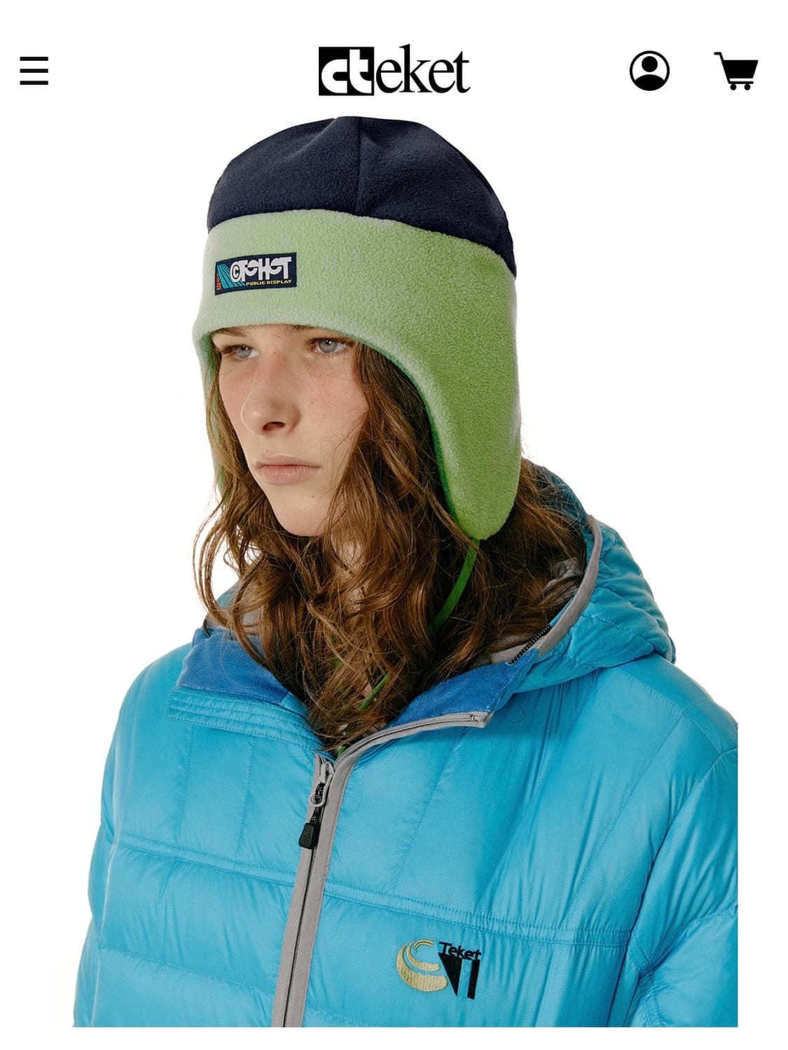 테켓 Recording Fleece Earflap Beanie Navy 상품이미지2