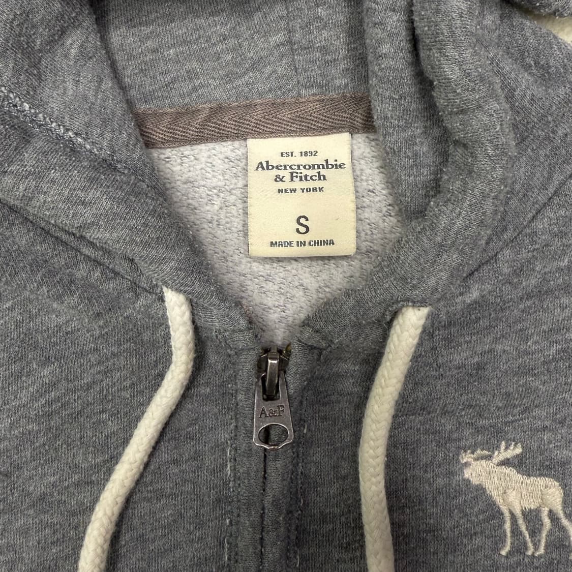 [S] 아베크롬비 그레이 후드집업 상품이미지5