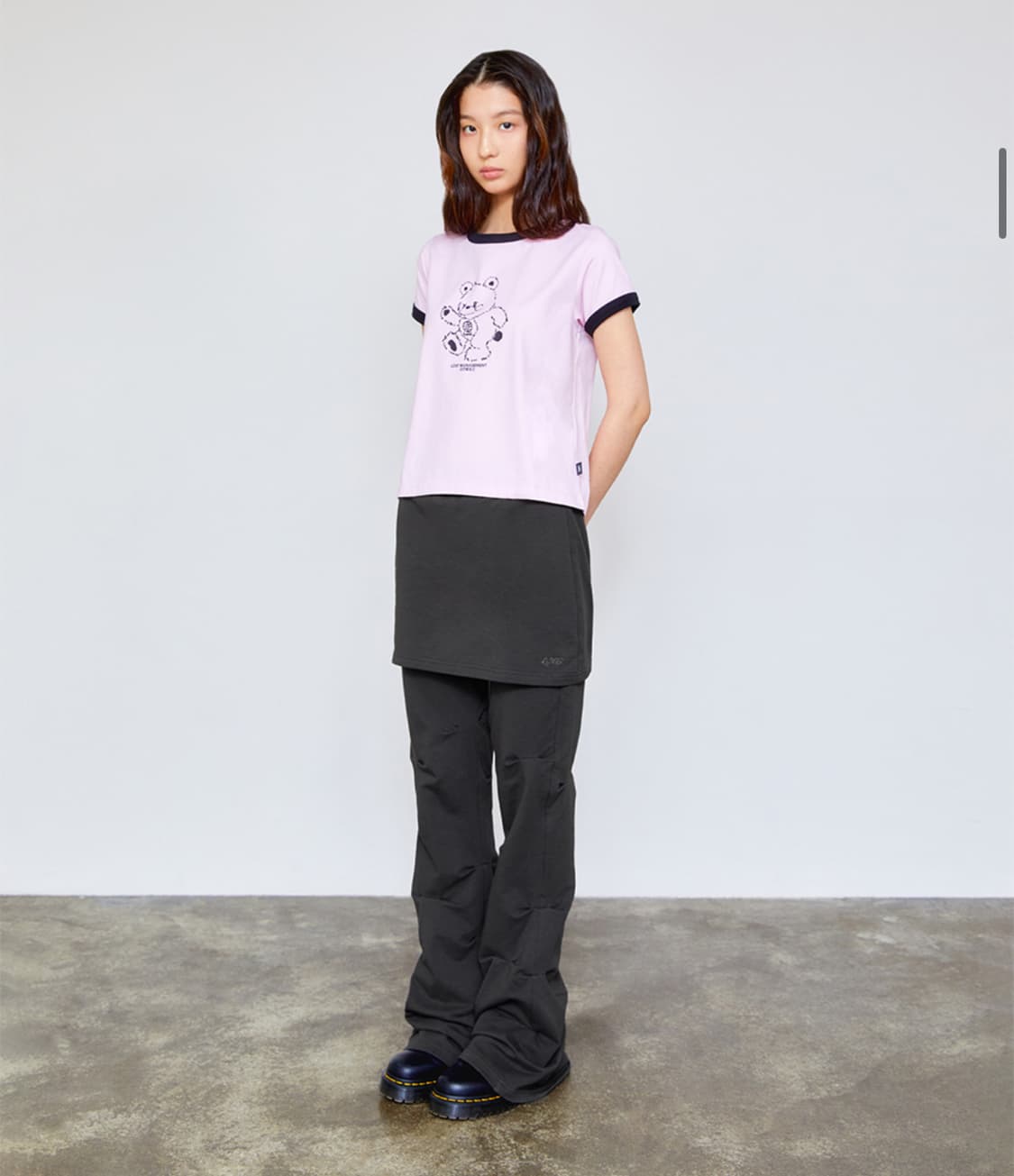 LMC SKIRT LAYRED SHIRRING SWEAT PANTS ch 상품이미지2