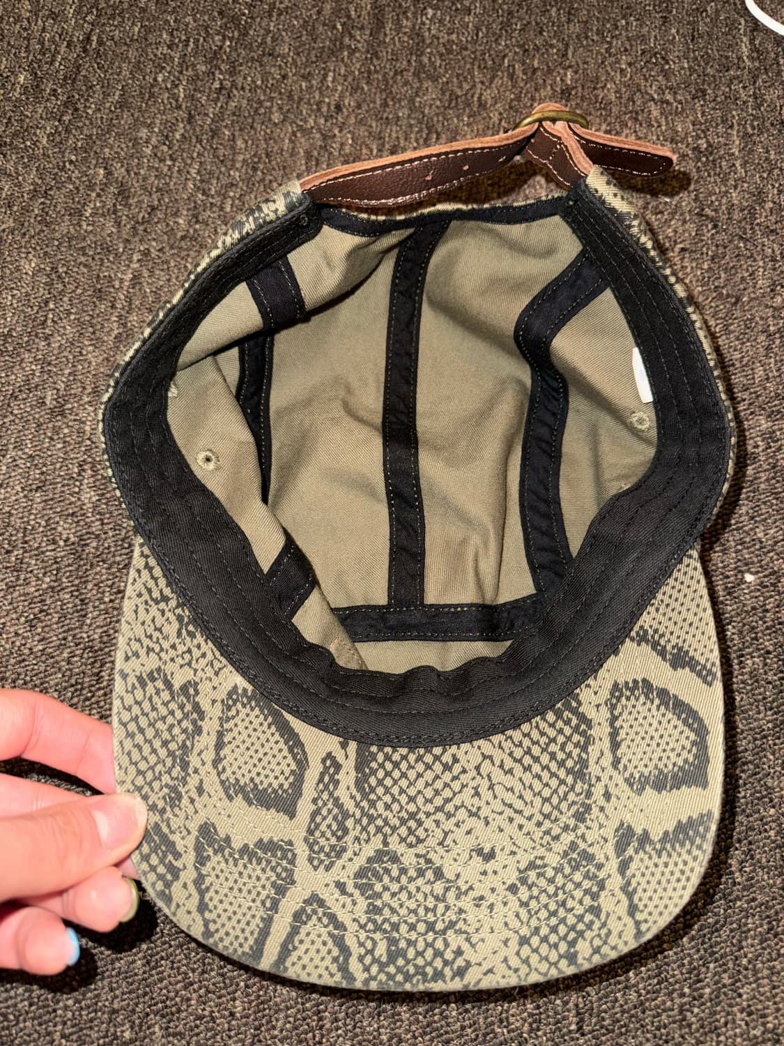 Supreme Snakeskin Mesh Camp Cap 상품이미지3