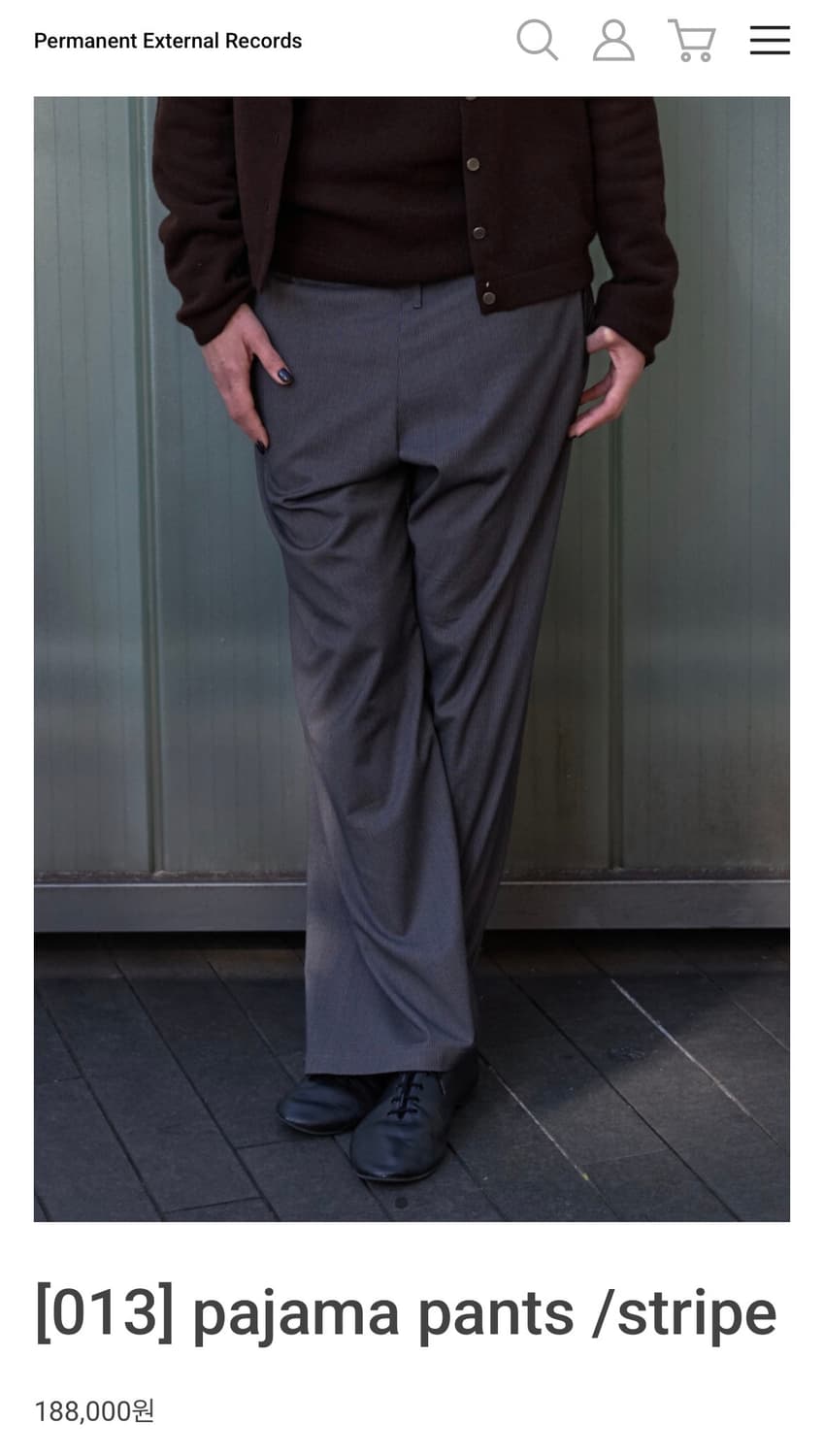 [2] mudule pajama pants /stripe 상품이미지1