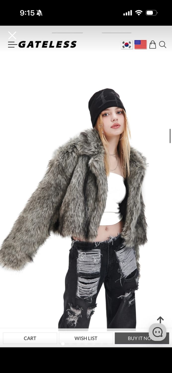 게이트리스 폭스 퍼 자켓 상품이미지1