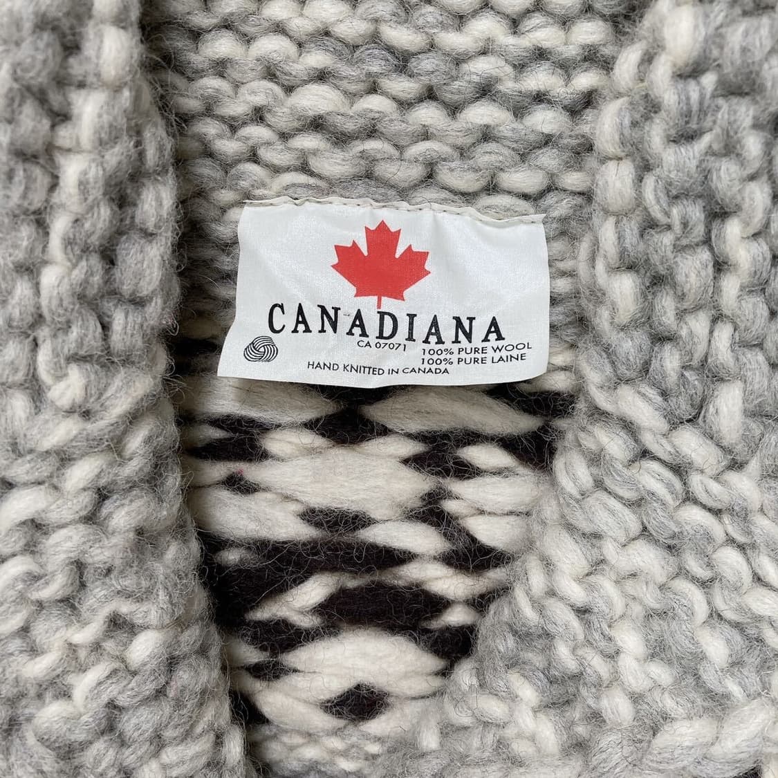 캐나다산 코위찬 니트 집업 상품이미지9