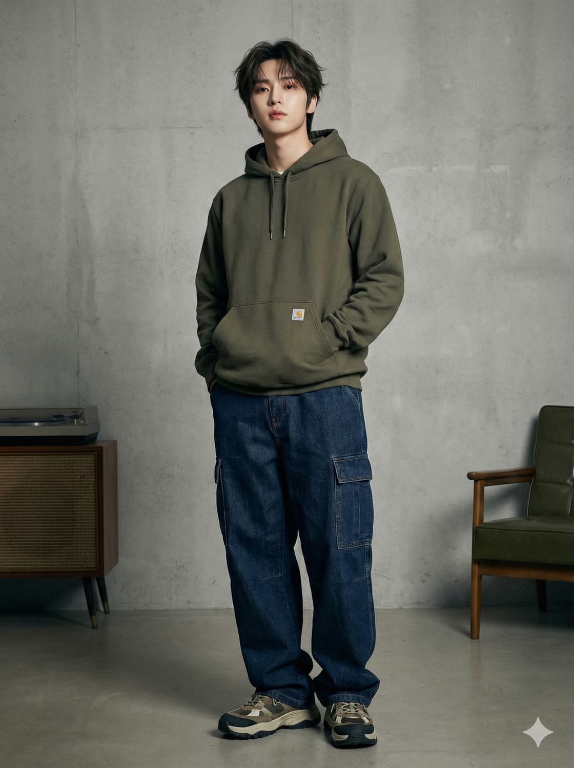 칼하트(Carhartt) K121 미드웨이트 후드티 상품이미지1