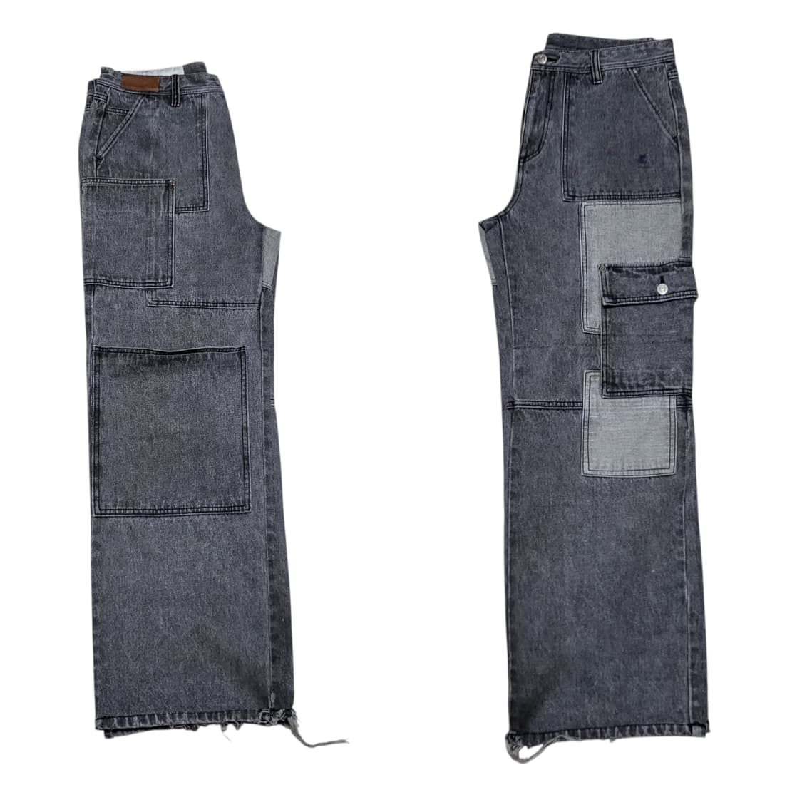 (L) 앤더슨벨 패치워크 와이드 데님팬츠 anderssonbell 상품이미지4
