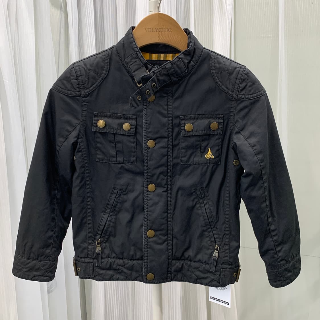 빈폴 BEAN POLE 키즈 왁스 워싱 빈티지 자켓 1614 상품이미지1