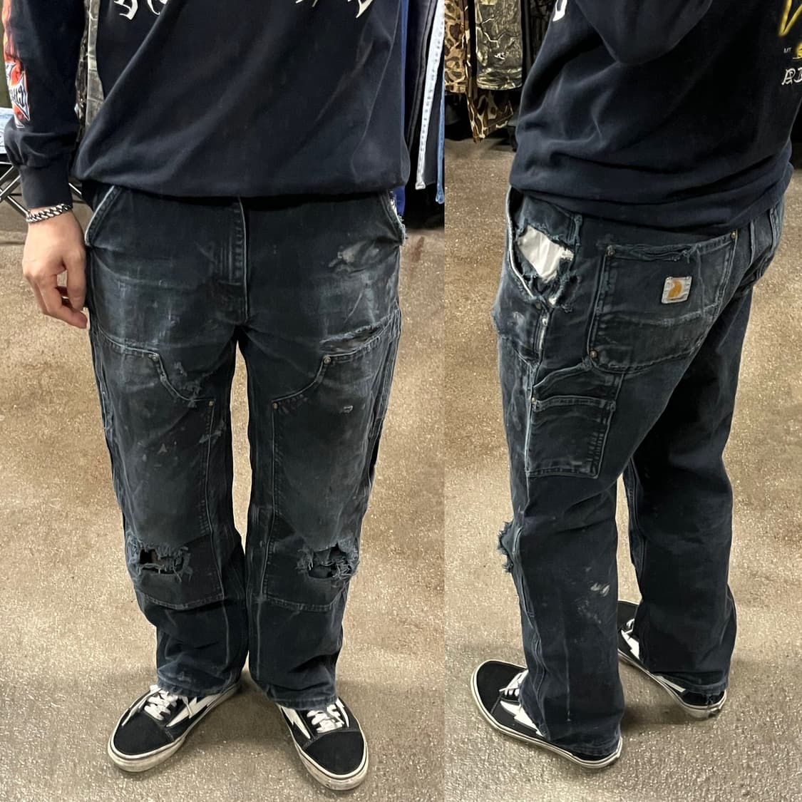 Carhartt 블랙 더블니 팬츠 (30“) 상품이미지8