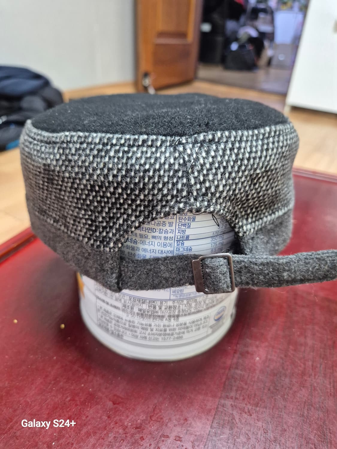 모직 소재의 군모 스타일 모자 상품이미지2