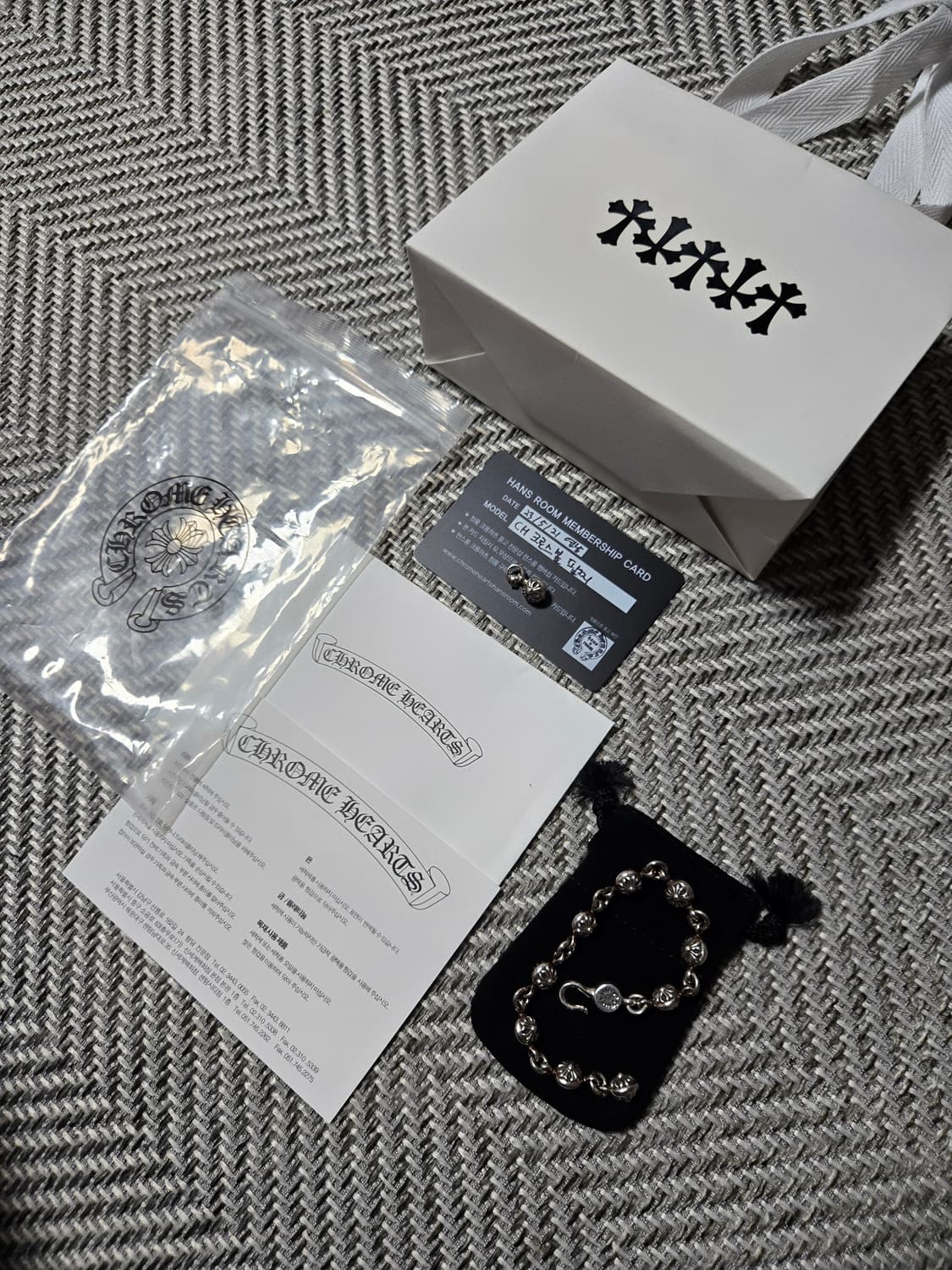 크롬하츠 크로스 링크 팔찌 상품이미지2