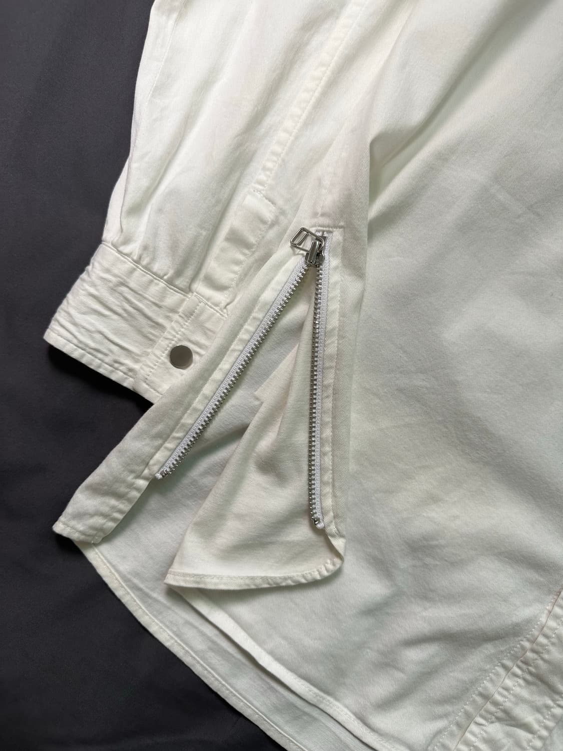 시스템옴므 패치워크 지퍼 셔츠 자켓 M 상품이미지4