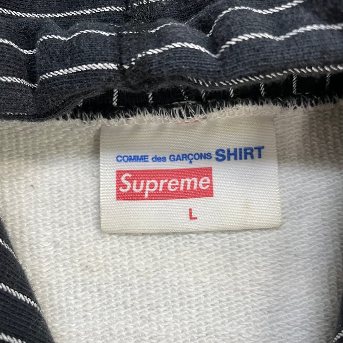 슈프림 x 꼼데가르송 헤롤드 박스 로고 후드티 상품이미지6