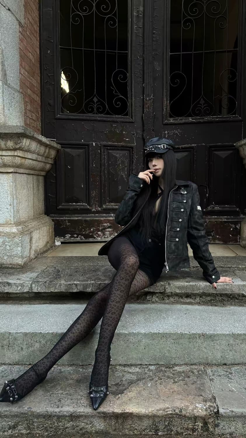 빈티지 워싱 밀리터리 라이더 자켓 상품이미지1