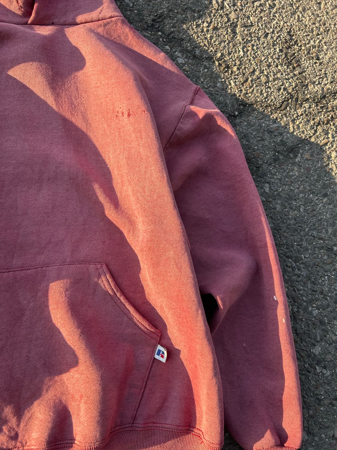 90‘s USA 러셀 크레이지 페이드 후디 상품이미지2