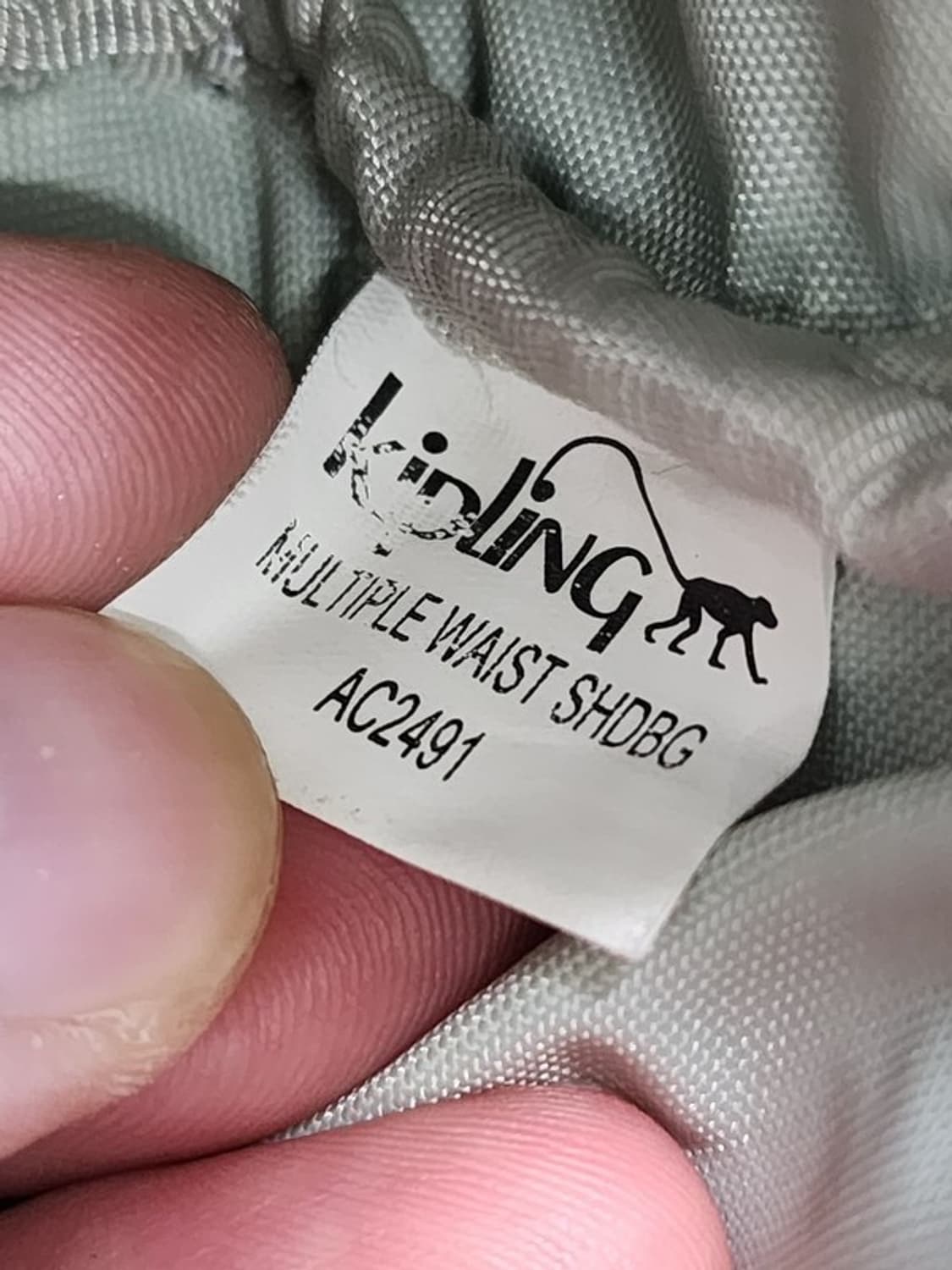 KIPLING 블랙 미니 힙색+크로스 2way 상품이미지9