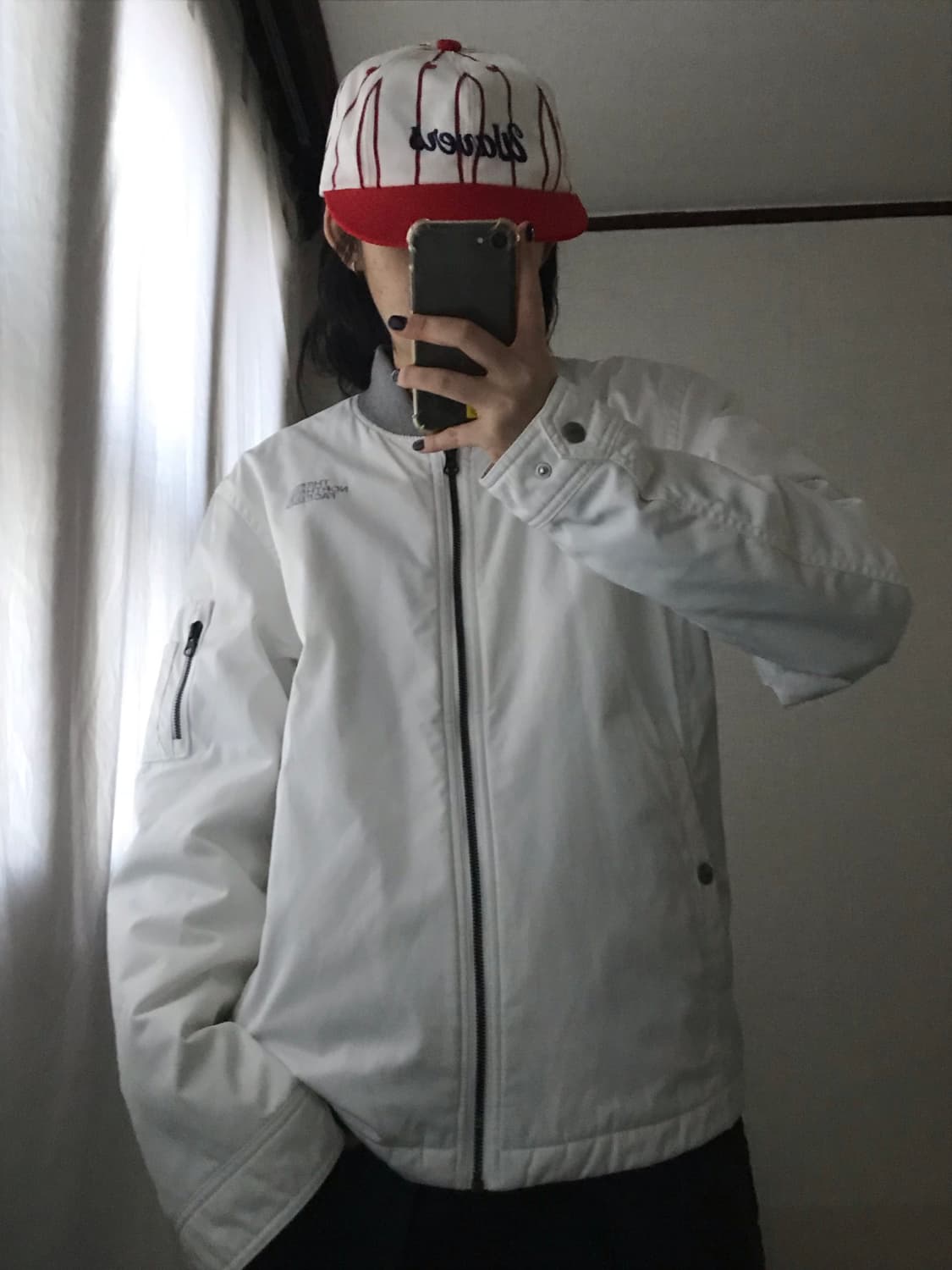 노페 화이트 실버 패딩 상품이미지3