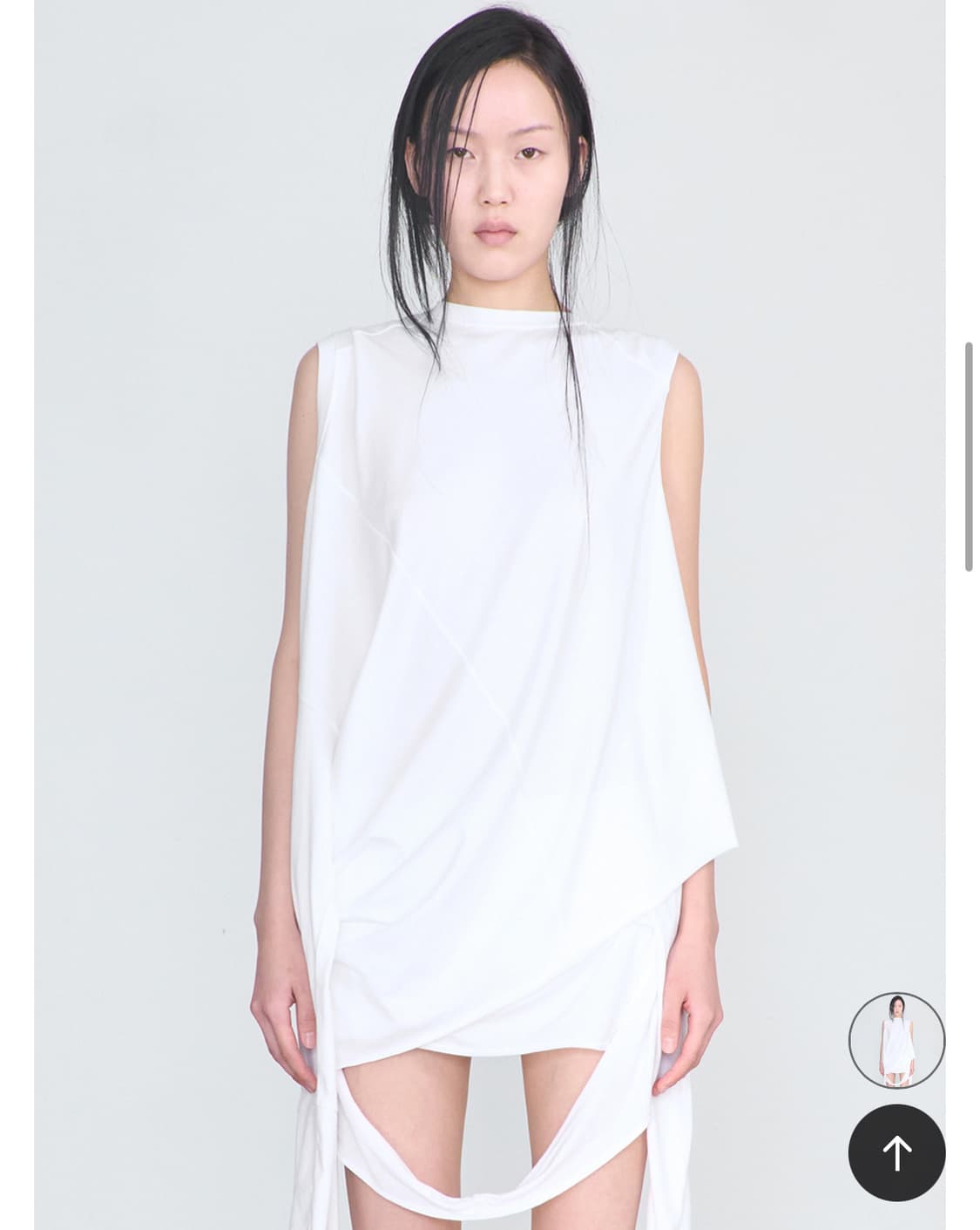 세릭  cerric cut out block top white  상품이미지1