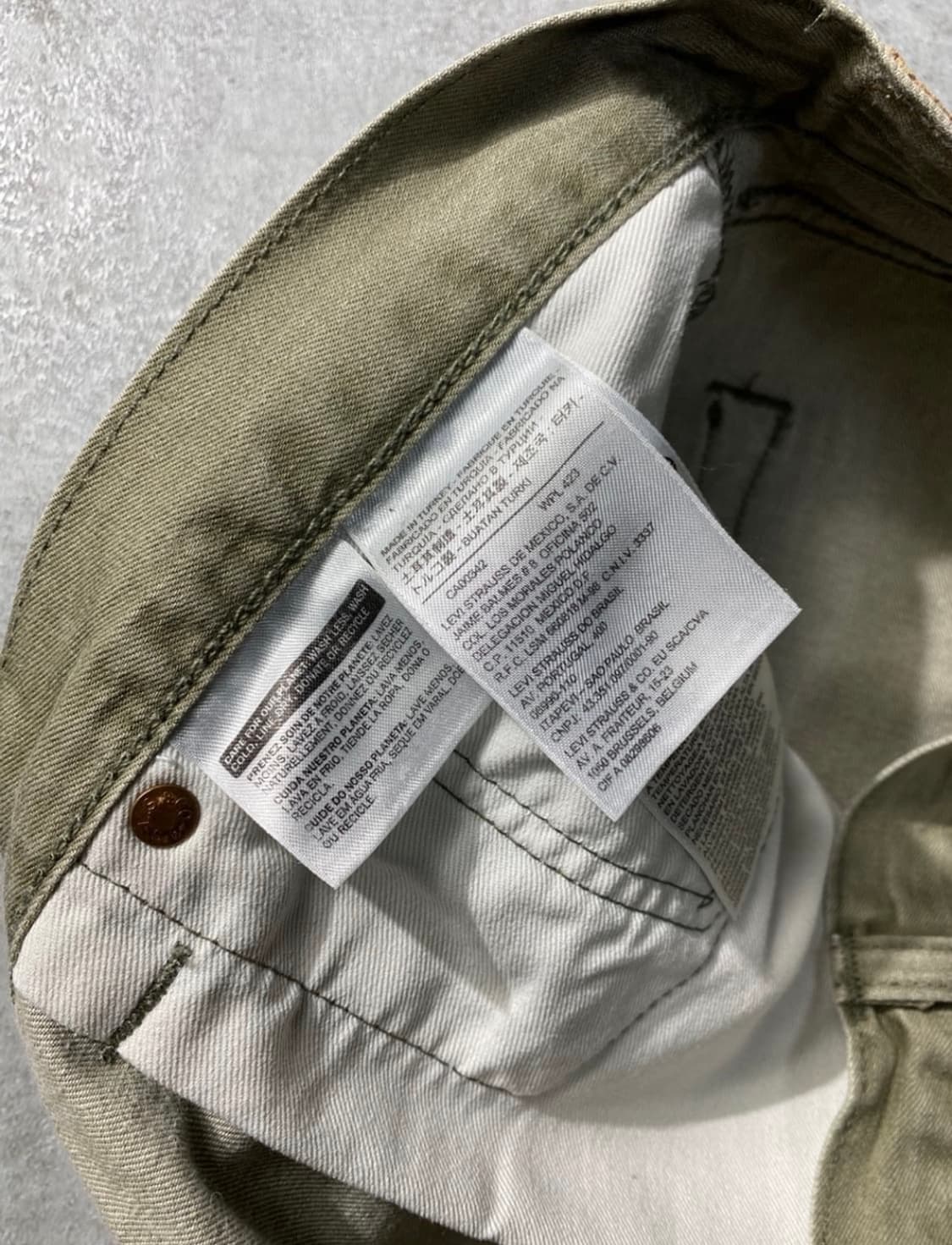 리바이스 501 레귤러핏 데님 38 상품이미지5