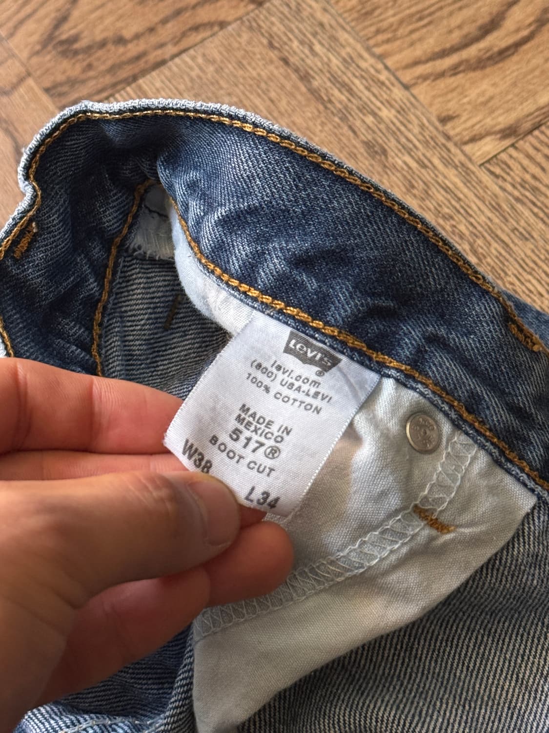 [38]00's 리바이스 517 멕시코제 빈티지 페이딩 플레어진 F49 상품이미지7