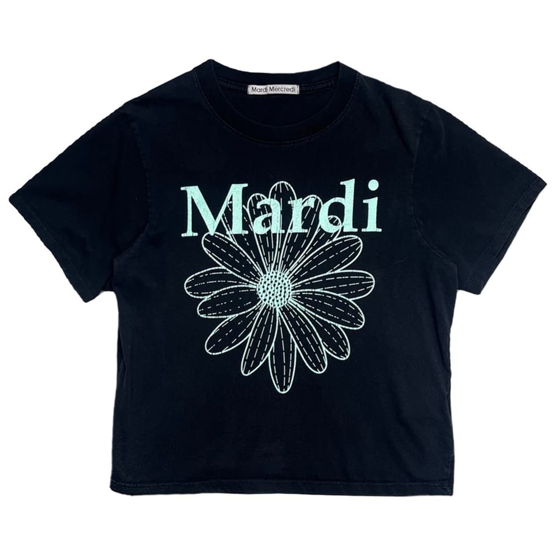  MARDI MERCREDI 프린팅 티셔츠 블랙 OS 상품이미지1