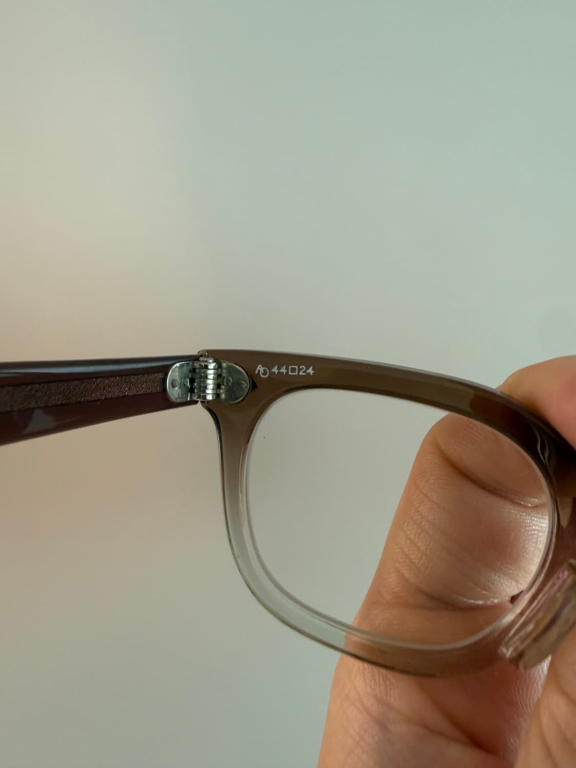 70s 아메리칸 옵티컬 브라운 44-24 상품이미지4