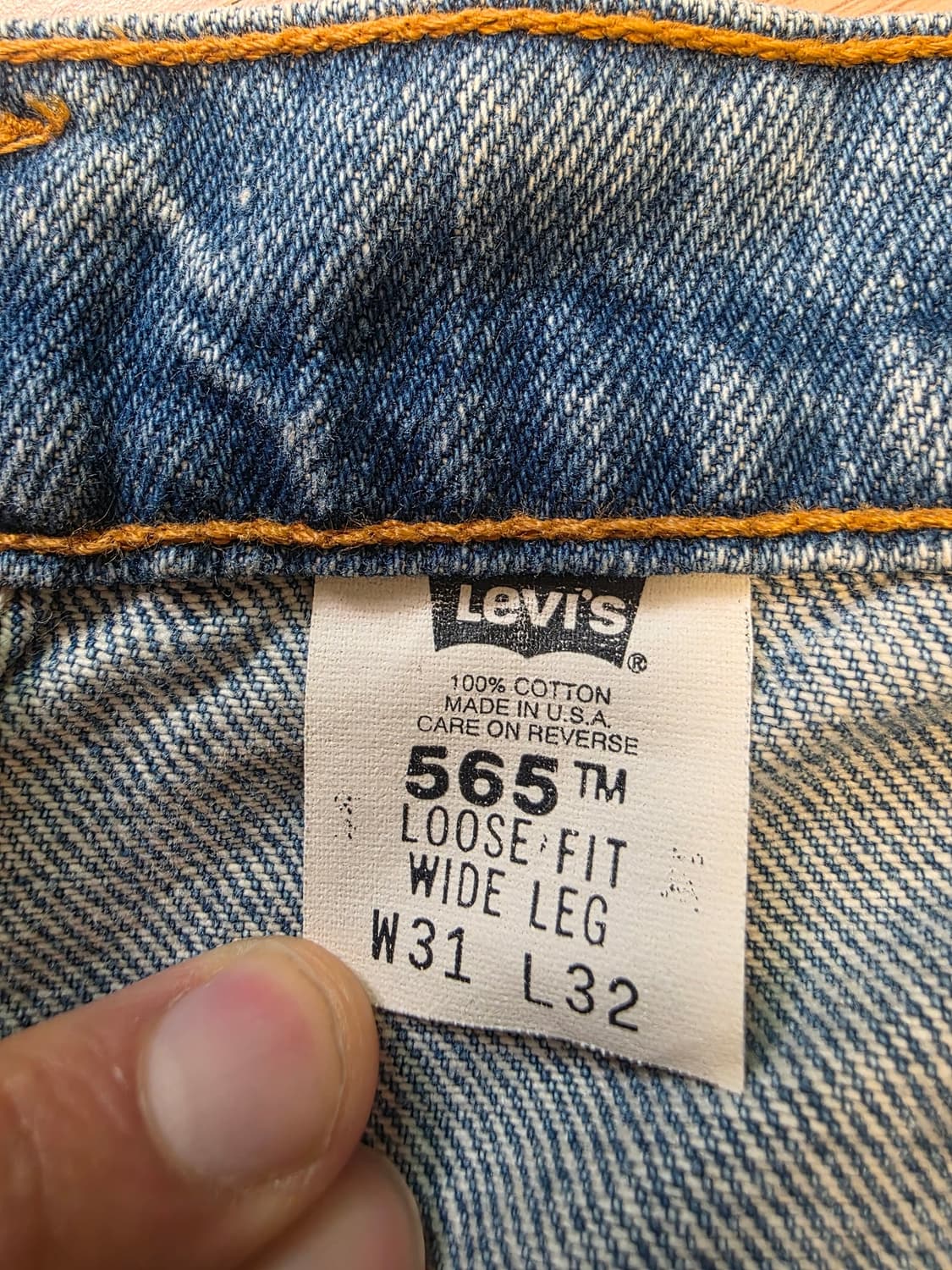90's 리바이스 565 Made in USA 상품이미지4