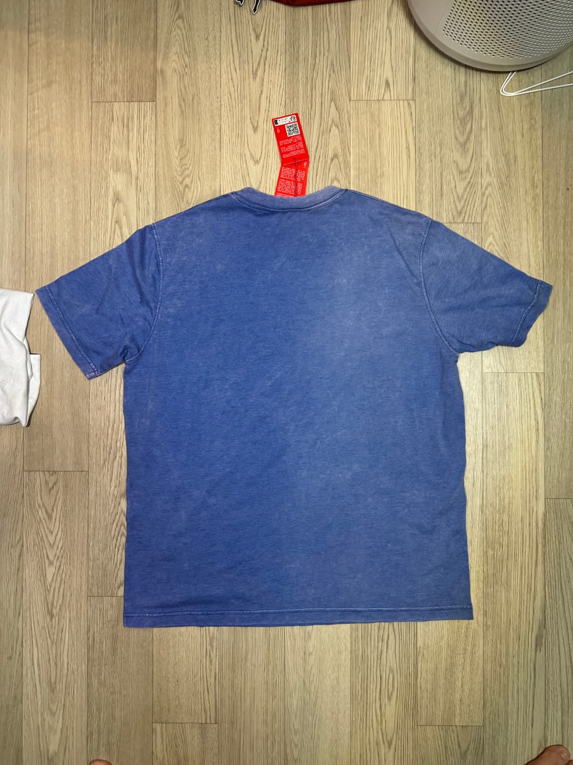 디젤 D로고 스톤 위싱 티셔츠 블루 상품이미지4