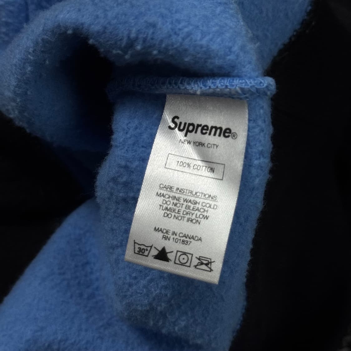 (XL) 19FW 슈프림 패널 아크 후드티 블랙 상품이미지7