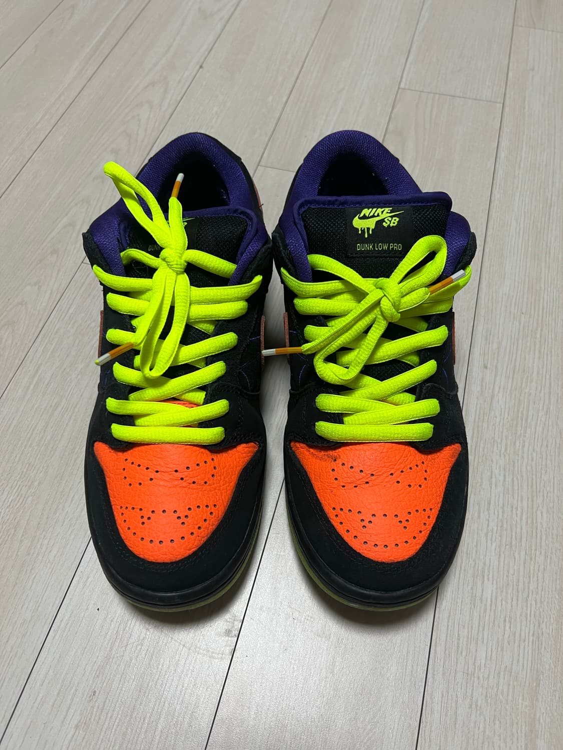 나이키 SB 덩크 로우 프로 할로윈 블랙 오렌지 260사이즈 상품이미지2
