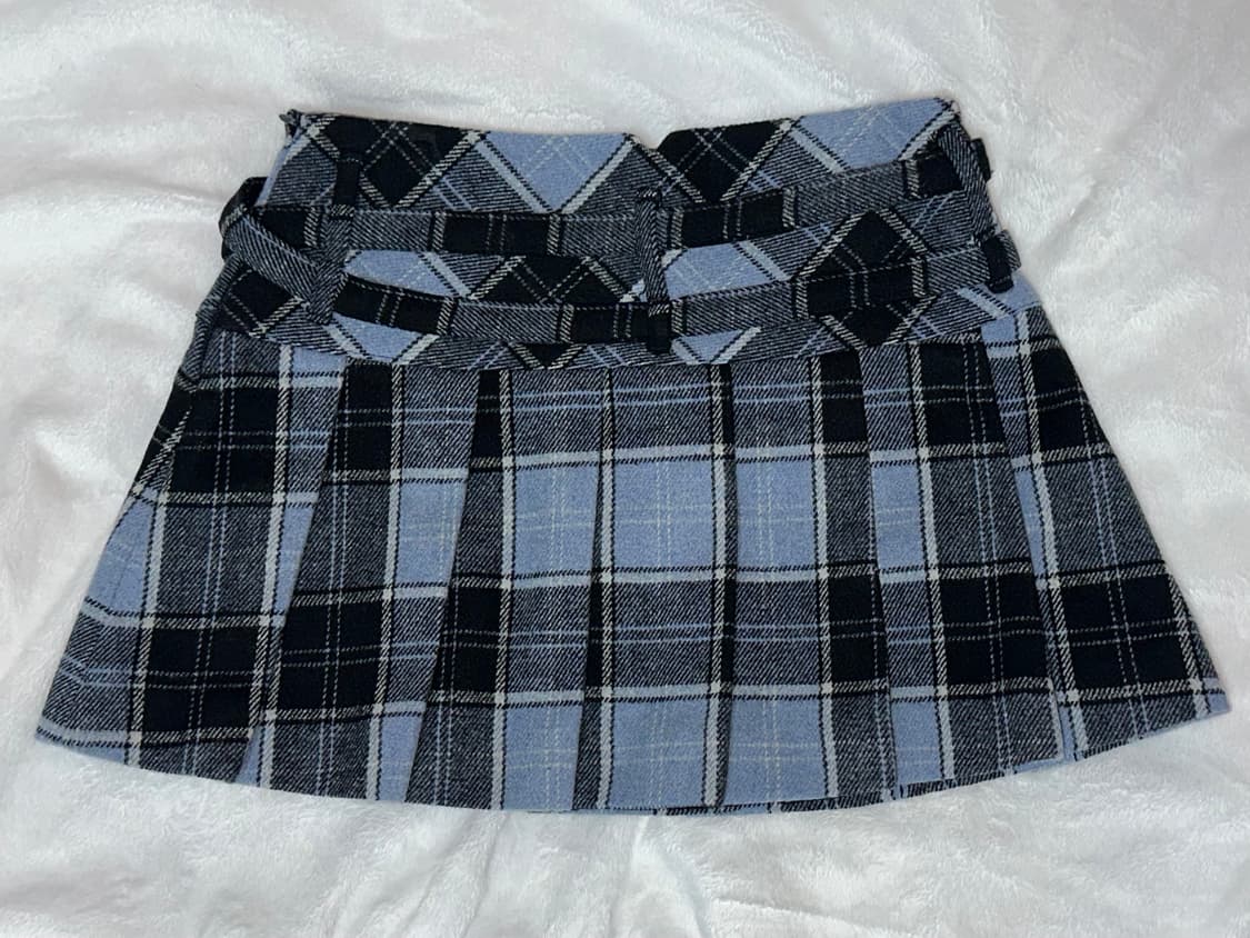 글로니 glowny jemma skirt 울 체크 스커트 xs/s 상품이미지2