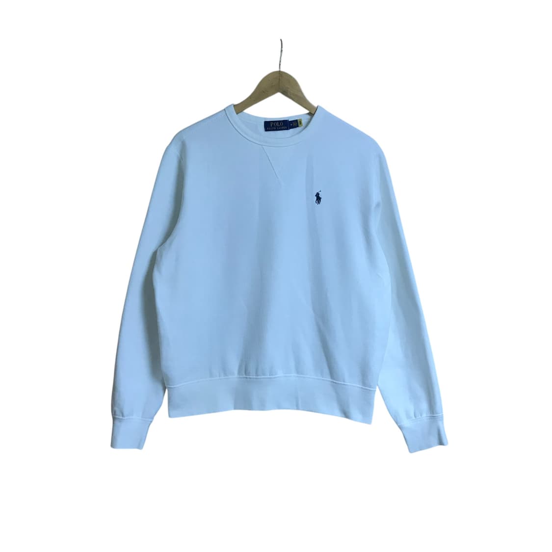 폴로 랄프로렌 신형라인 흰색 라운드 스웻셔츠 상품이미지2