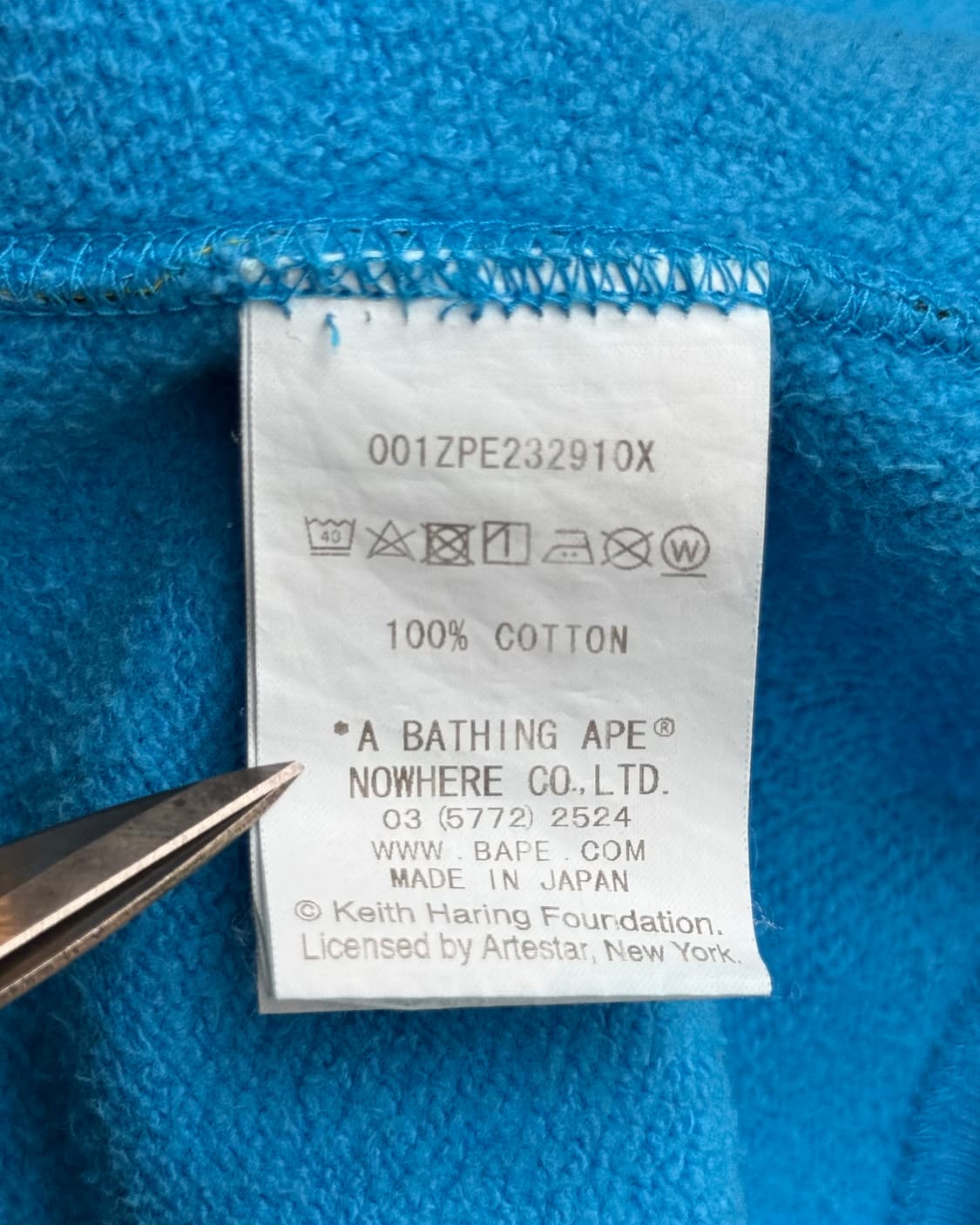 BAPE x Keith Haring shark zip-up hoodie 상품이미지6