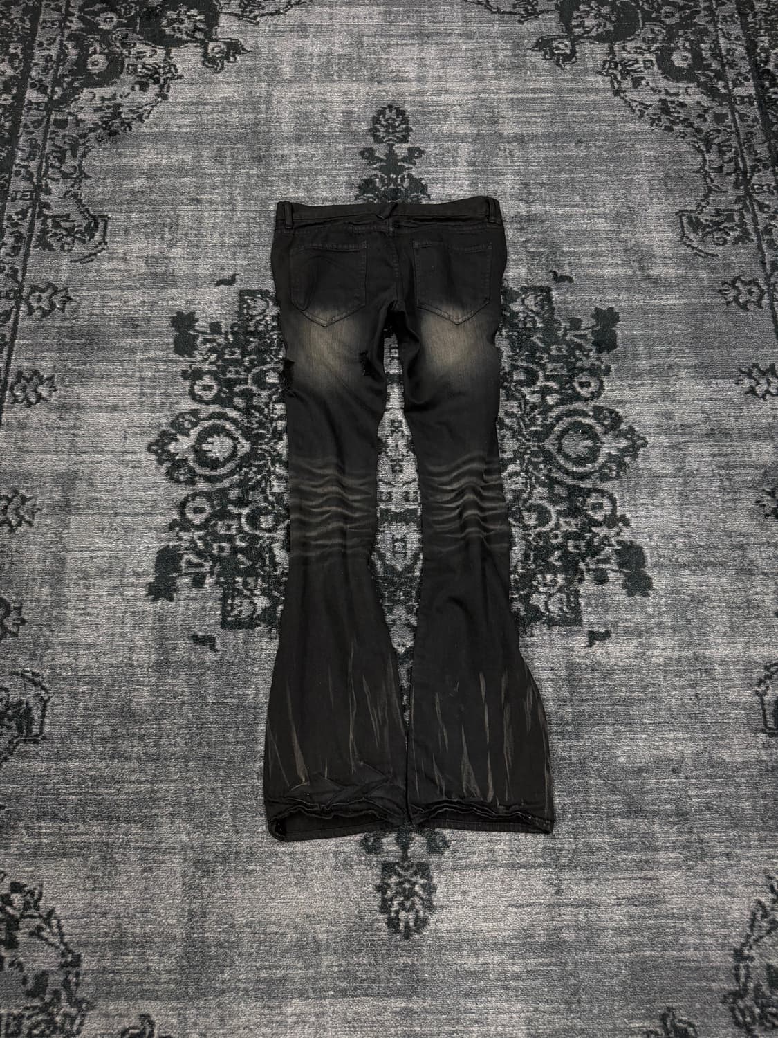 No id hard crashed black washing denim p 상품이미지7