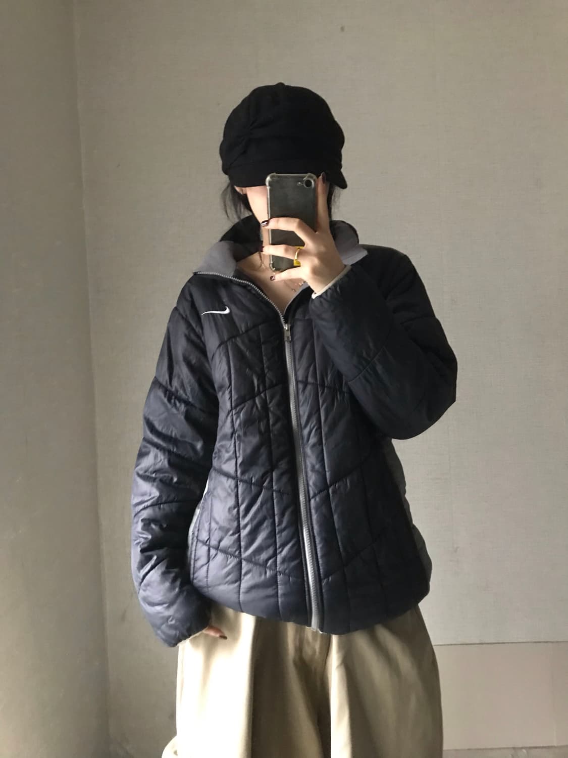 나이키 블랙 경량패딩 상품이미지2
