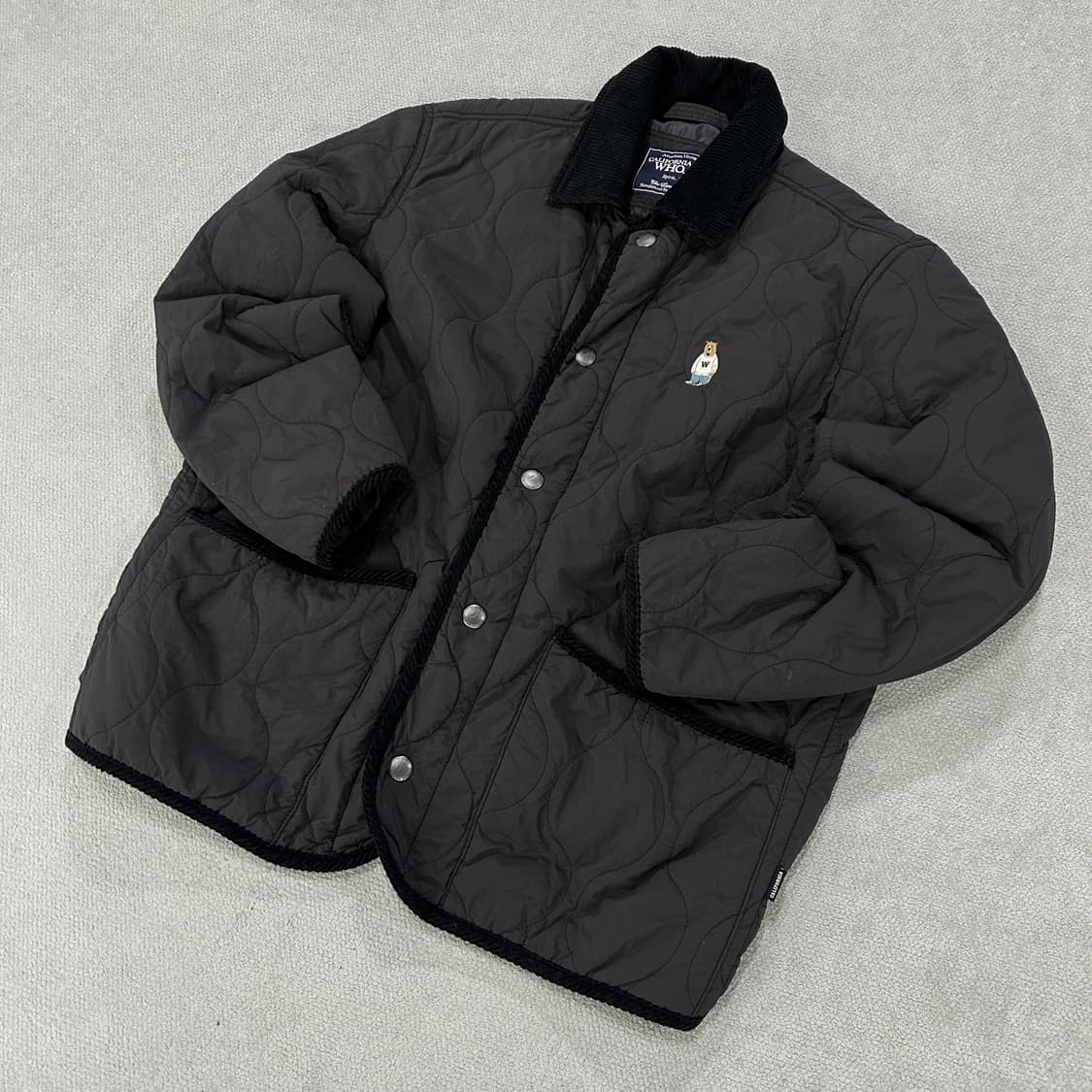 캘리포니아 퀄팅 자켓 블랙 m 상품이미지1