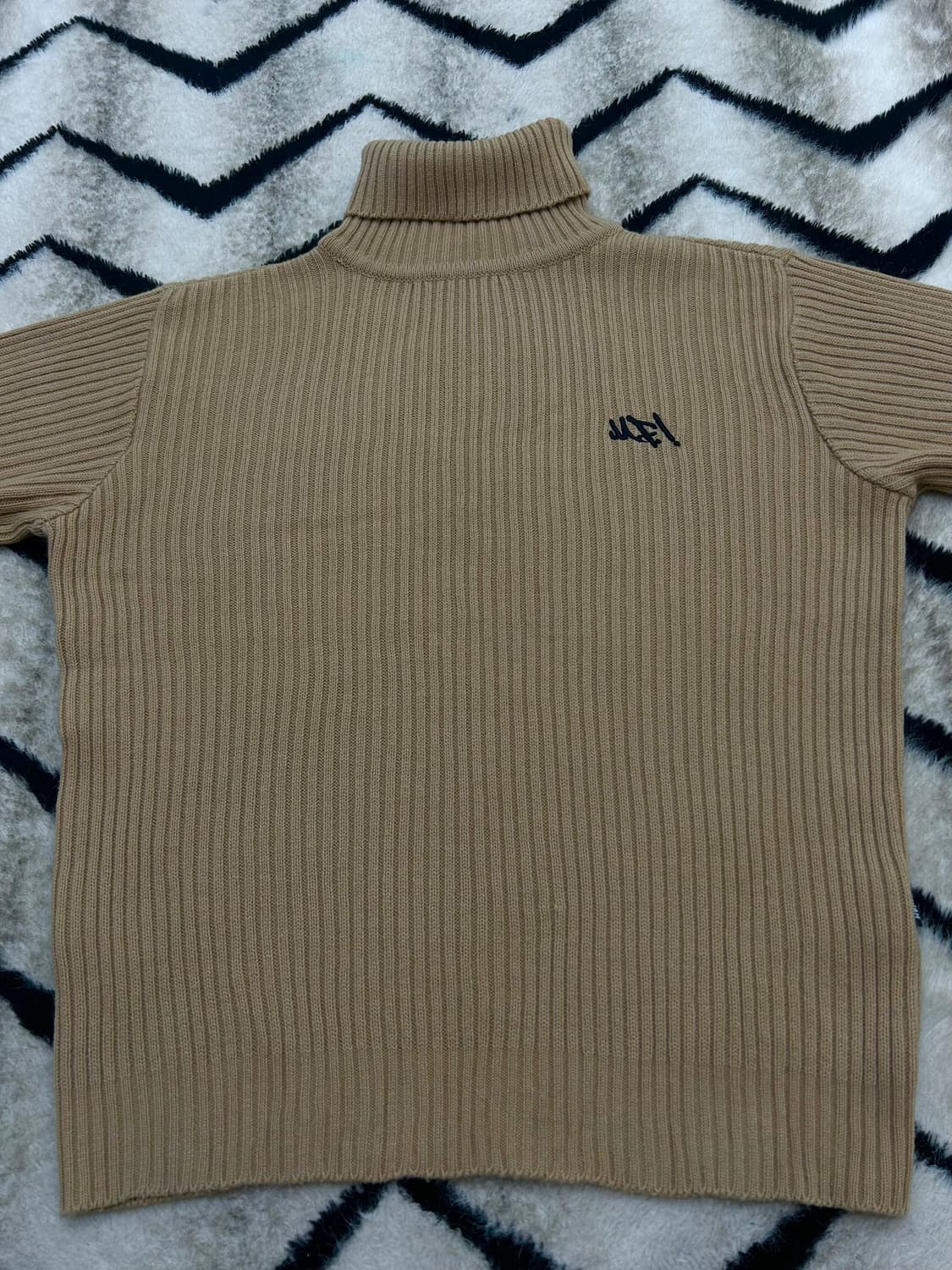 [M]마자플라바 목폴라 니트/베이지 상품이미지3