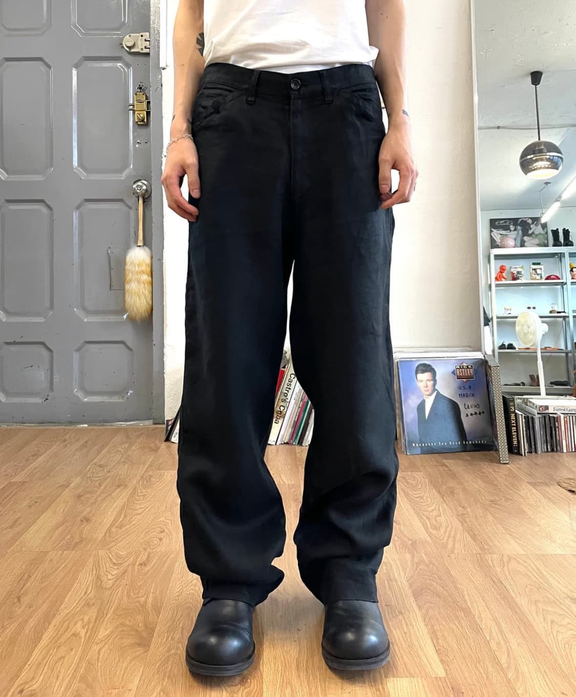 comme des garcons 꼼데 옴므 신치백 린넨 트라우저 상품이미지3