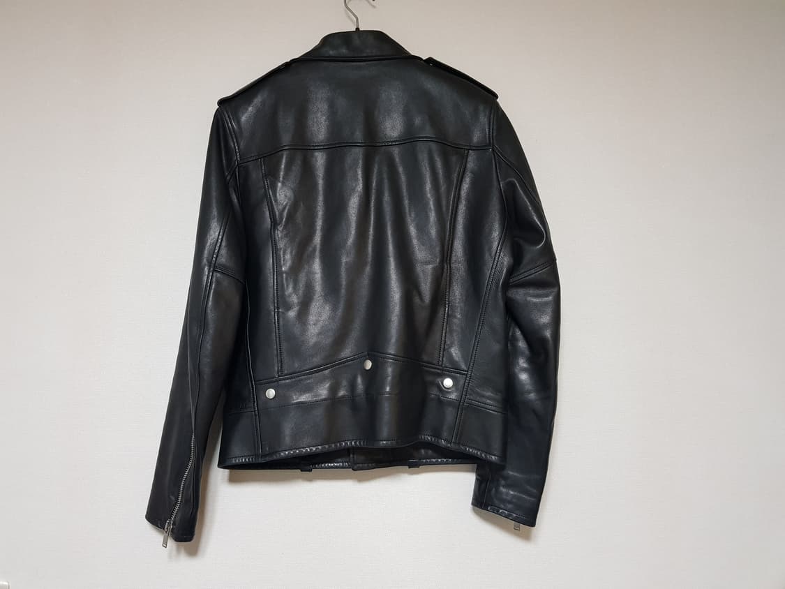 생로랑 램스킨 L01 라이더 자켓 블랙 상품이미지3