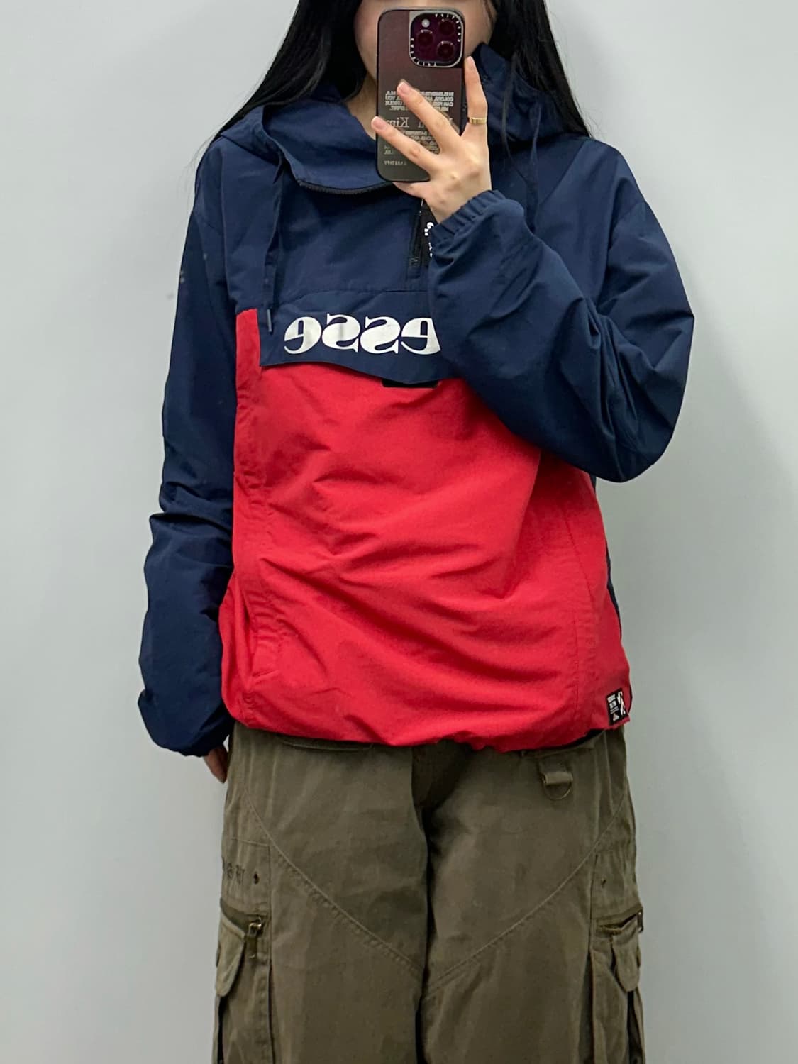 엘레쎄 올드스쿨 반집업 바람막이 아노락 상품이미지1