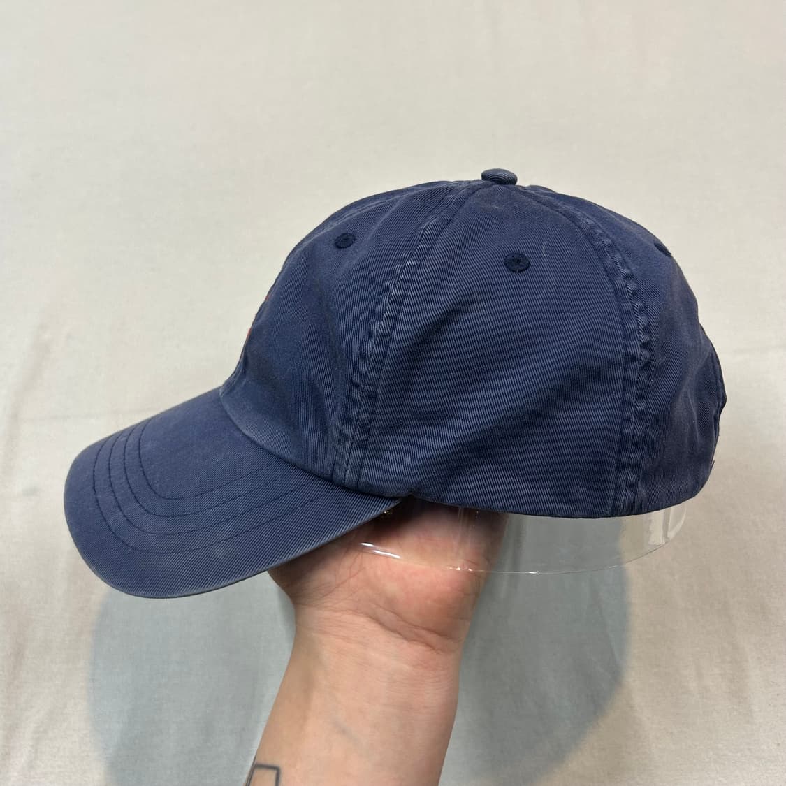폴로 랄프로렌 워시드 네이비 치노 볼캡 모자 상품이미지3