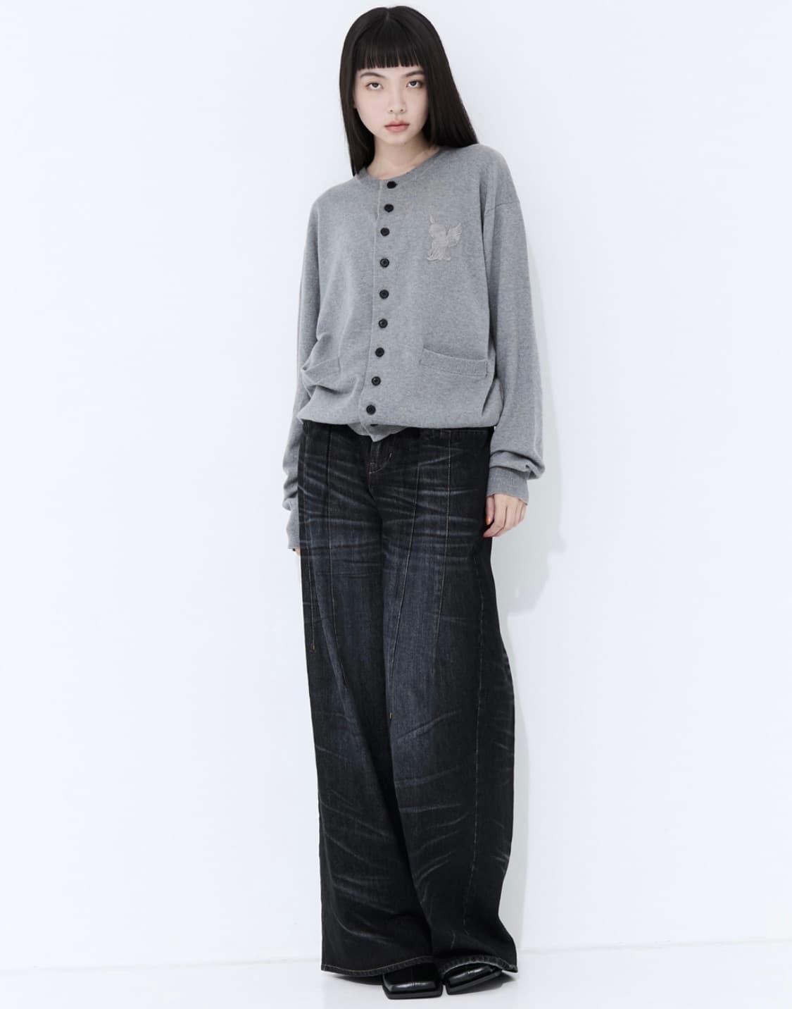 MASU 마수 10 버튼 가디건 상품이미지5