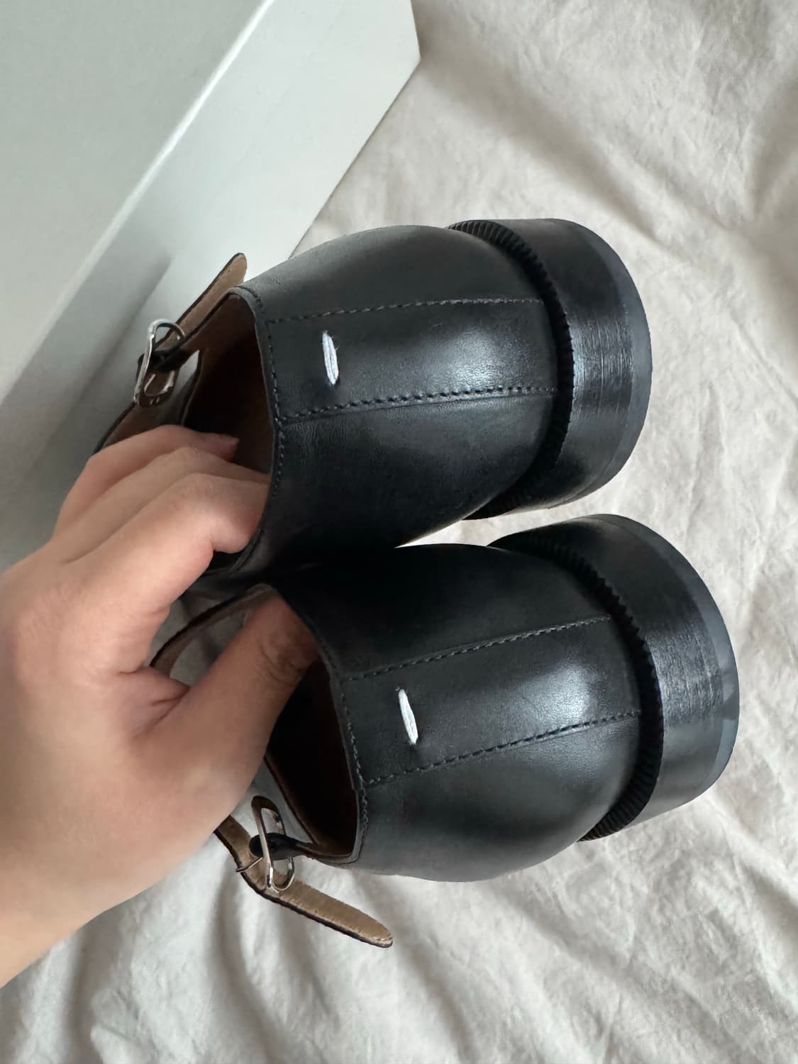 (네고가능) 메종 마르지엘라 타비 메리제인 (블랙 240, 38사이즈) 상품이미지3