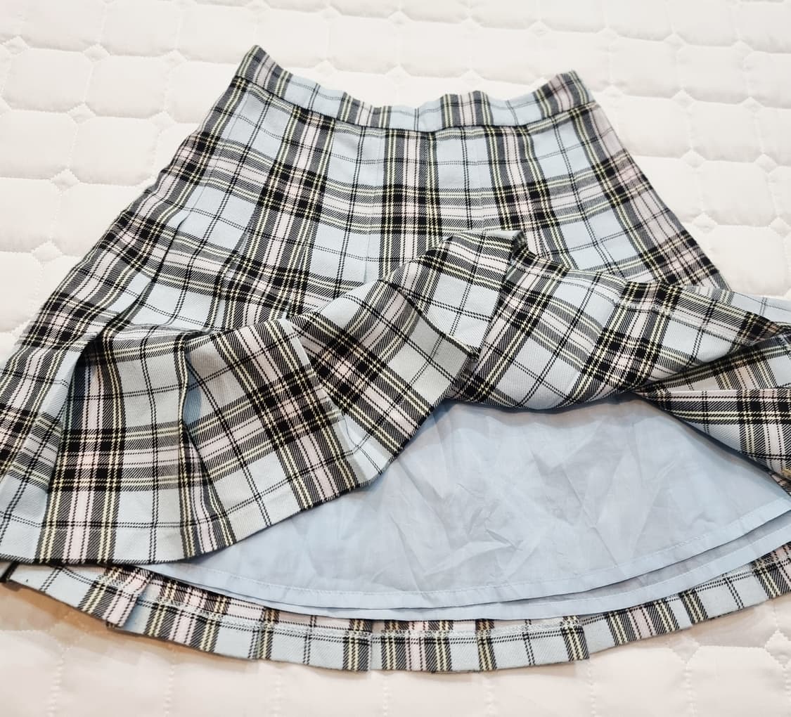체크 플리츠 스커트 상품이미지4