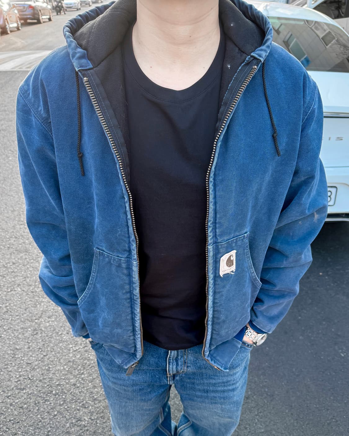 (M) Carhartt active jacket (J68 BLU) 상품이미지1