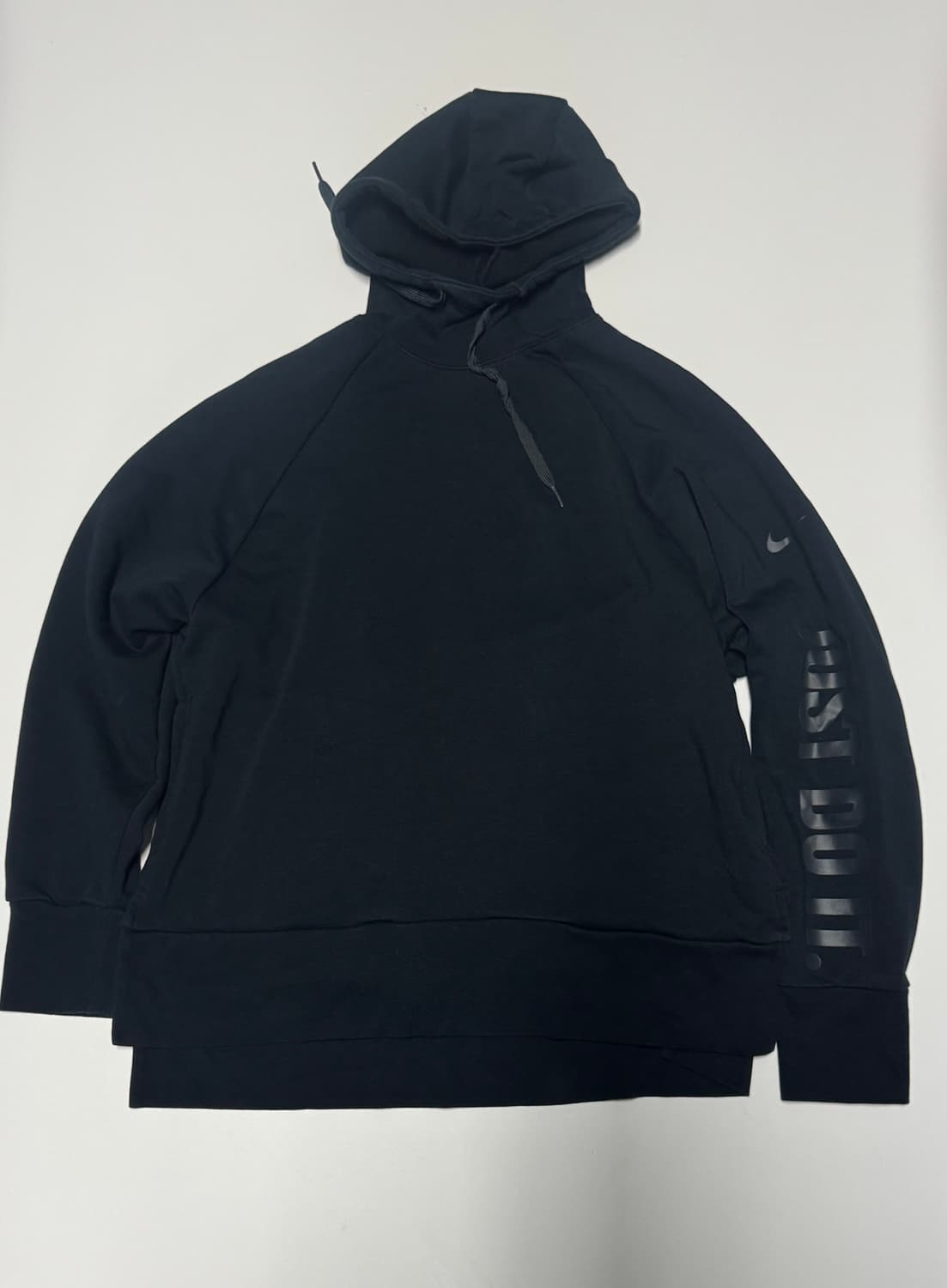 나이키 사이드 스펠로고 하이넥 기능성 후드티 L~XL 블랙 상품이미지1