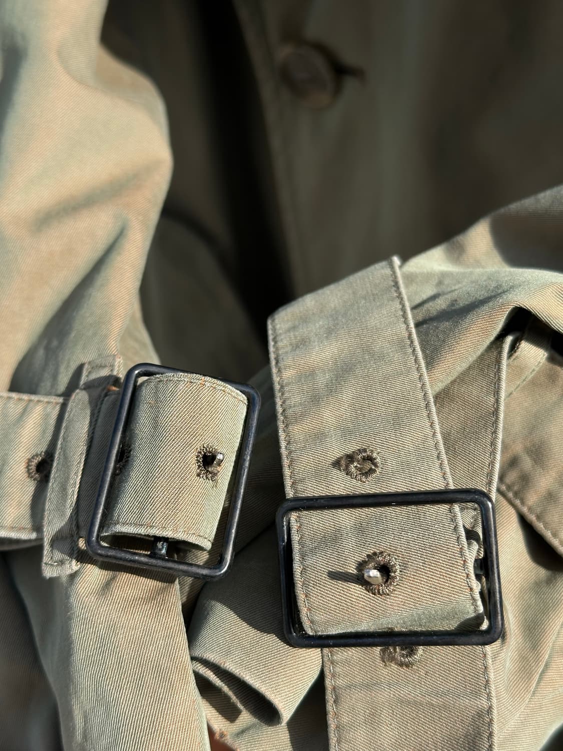 80s 올드 버버리 원패널슬리브 트렌치코트 상품이미지9