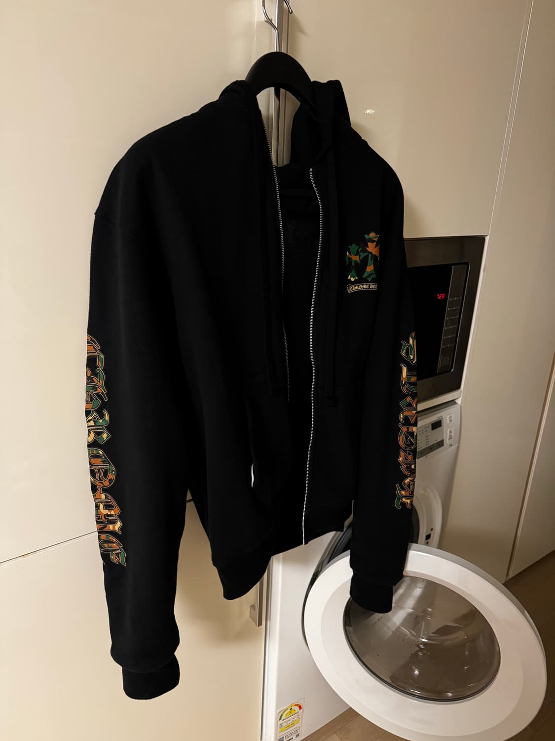 크롬하츠 헤비웨이트 카모 후드집업 블랙 라지L 상품이미지1