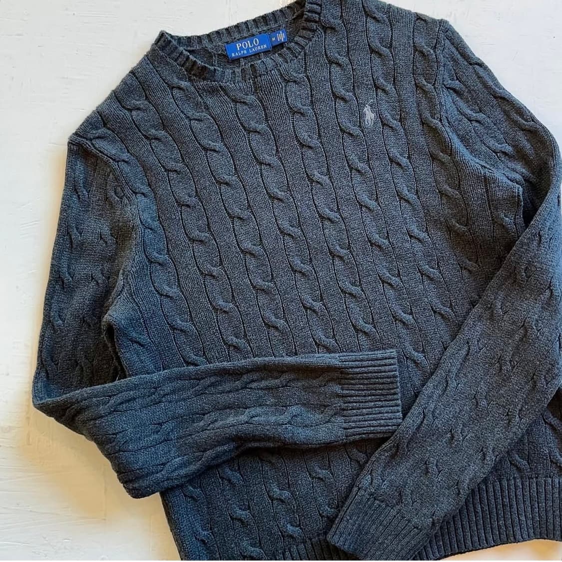 폴로랄프로렌 차콜 케이블 스웨터 상품이미지4