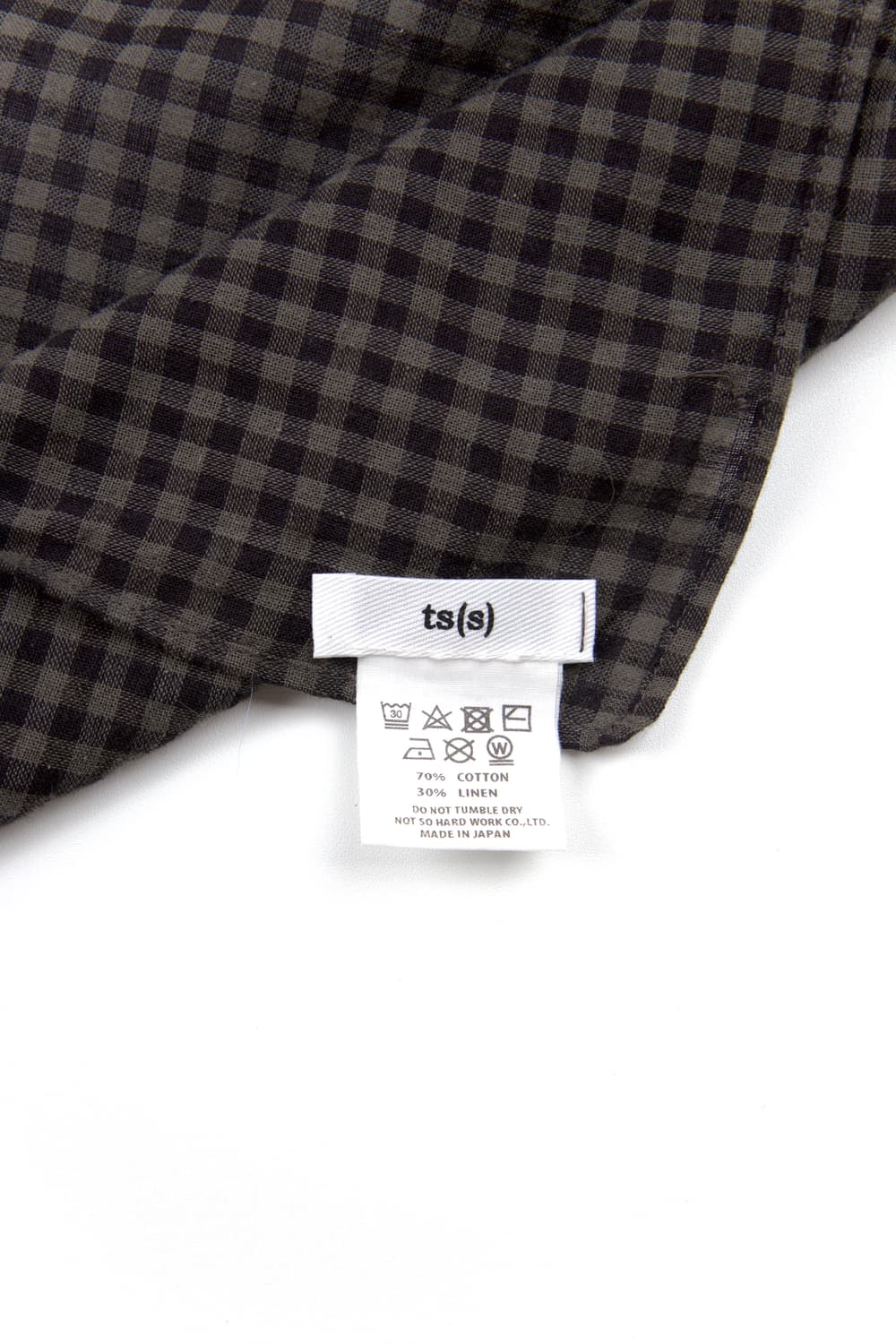 ts(s) 코튼 린넨 체크 스카프 상품이미지5