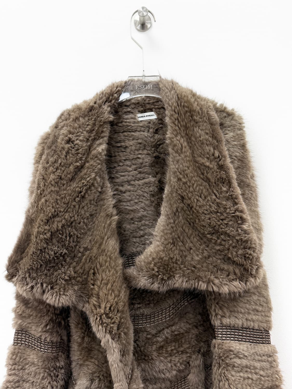 소니아 리키엘 램스킨 위빙 머스크랫 퍼 자켓 상품이미지5